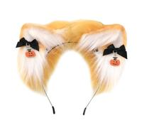 KASFDBMO Cerchietto per capelli con orecchie di lupo e vampiri, demoni, per Halloween, taglia regolabile, per adulti, uomini e donne