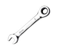 KASFDBMO Chiave a cricchetto precisa con manico corto con doppia testa per spazi ristretti biciclette tuning assemblaggio mobili per gli appassionati di attività domestiche