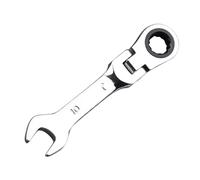 KASFDBMO Chiave a cricchetto precisa con manico corto con doppia testa per spazi ristretti biciclette tuning assemblaggio mobili per gli appassionati di attività domestiche