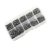 KASFDBMO Girelle professionali per pescatori, in 5 dimensioni, in metallo, antiruggine, per acque dolci e salate, resistenti all'acqua salata, 210 pezzi