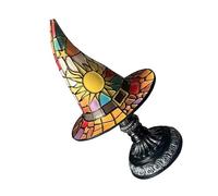 KASFDBMO Hat Witch Hat Retro Night Light Resin Resin Halloween Decor Mysterious Stretches