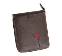 KASFDBMO Portafoglio da uomo in pelle PU con cerniere Design porta carte di credito borsa corta che offre praticità e stili per gentiluomini moderni portafoglio moda uomo, Caff scuro, Bellezza di