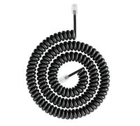 KASFDBMO RJ9 RJ11 4P4C Telefonica con Molla Durabilità Elastico Cavo per Le Chiamate Trasparenti Casa O in Ufficio