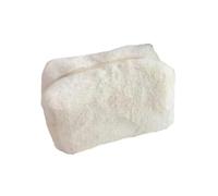 KASFDBMO Versatile custodia da viaggio in peluche in colori pastello adatta per organizzare e trasportare articoli di bellezza, bianco