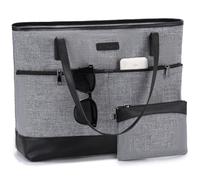 Kasgo Borsa da donna grande 15,6 pollici borsa per computer da donna, tasche multiple, impermeabile, con tasca per lavoro e lavoro, Girs, taglia unica, Utility