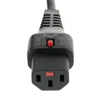 Kash 720178 Cavo di alimentazione IEC Presa IEC C13 - Spina schuko angolata Ner