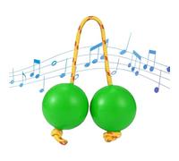 Kashaka Balls, Rhythmic Musical Instruments for Beginners, Hand Percussion for Stage Performances, Friend Gatherings and Family Nights, Fun & Engaging Music Toy, Green/Red