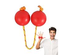Kashaka Balls, Rhythmic Musical Instruments for Beginners, Hand Percussion for Stage Performances, Friend Gatherings and Family Nights, Fun & Engaging Music Toy, Green/Red