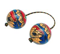 Kashaka Instrument - Wooden African Hand-painted | Asaratua Rhythm Double Ball Shaker | African Adjustable Cord Instruments For Adults Lovers Beginnerss Home Classroom Stage Performance Travel Party