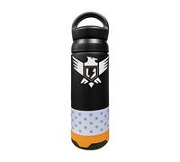 Kashasin Borraccia Apex Legends Phoenix Kit Shield Battery in acciaio inox, mantiene i liquidi caldi o freddi (500 ml, Apex Legends), nero