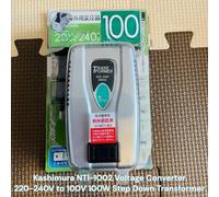 Kashimura NTI-1002 Step Down Transformer 220-240V to 100V 100VA Travel Converter