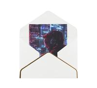 Kashinn Premium Pearlized Blank biglietto di auguri Hacker Era stampa oro rosa bordo lamina d'oro per tutte le occasioni