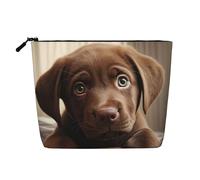 Kashinn un adorabile cane Labrador Stampa monostrato Cosmetici Sacchetto Cosmetico Canapa Falsa Canapa Trucco Borsa Coin Purse per Uso Quotidiano Viaggi