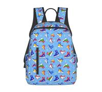 Kashinn Zaino leggero con elementi stampati da hockey unico carino borsa per libri casual divertente zaino casual 37,3 cm