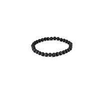 KASHU Shungite direttamente dalla Carelia: bracciale Dewdrop non lucidato con perle 6 mm 33 pezzi