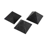 KASHU - Shungite Piramide Non Lucida | Pietra preziosa e curativa originaria della Carelia - Protezione Radiazioni Cellulare e EMF - 10 cm x 3