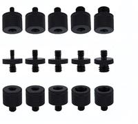 KASINshooting Kit di montaggio per treppiede a sgancio rapido per fotocamera e microfono, kit di montaggio hot shoe da 1/4 a 3/8 M5 M6 M8 maschio femmina conversione viti filettate serie per Go pro
