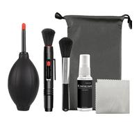KASINshooting Kit di pulizia 6 in 1 per pulire la polvere con spazzola e spazzola per fotocamera digitale, schermo del telefono del computer