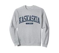 Kaskaskia Illinois Il College University Style Blu Felpa
