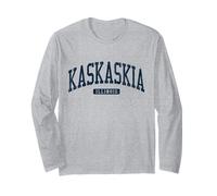 Kaskaskia Illinois Il College University Style Blu Maglia a Manica