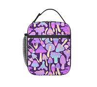 kaslhsQ Borsa per il pranzo con funghi, borsa per il pranzo, per donne e uomini, contenitore termico per il pranzo, per picnic, lavoro, viaggi, scuola, attività all'aperto