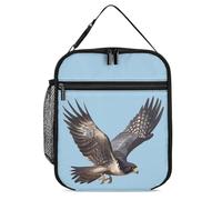 kaslhsQ Borsa termica per il pranzo con falco pellegrino volante, borsa per il pranzo portatile per donne e uomini, lavoro, picnic