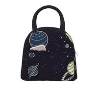 kaslhsQ Lunch Box per le donne Space Pattern Borse per il pranzo per gli uomini Lunchbox Borsa termica Lunch Bag Riutilizzabile Lunch Boxes