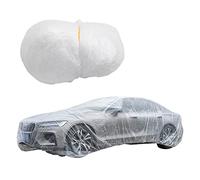 Kasmole Copriauto Telo per Auto Copertura Impermeabile Universale Monouso Plastica Trasparente USA E Getta Universale Copriauto Pioggia Polvere Copertura del Garage Deposito Temporaneo