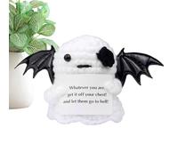 Kasmole Crochet Positivo | Bambola Emotiva All'Uncinetto Per Halloween Fantasma - Cose Motivazionali Divertenti Per Decorazione Scrivania Giocattoli Emozioni Per Madri Università Natale