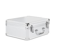 Kasmole Custodia in alluminio resistente, valigia rigida impermeabile,Valigia per strumenti di precisione dal design con maniglia - Valigia per strumenti di design con maniglia con chiusura di
