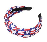 Kasmole Fascia per capelli patriottica da donna, fascia per Giorno 'Indipendenza,Cerchio per capelli patriottico del 4 luglio - Ornamenti colorati per capelli del Memorial Day, accessorio per