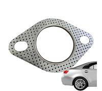 Kasmole Guarnizione di Scarico ad Alta Temperatura,Guarnizione di interfaccia a 2 bulloni per Alte Temperature | Guarnizione per interfaccia in Grafite in Acciaio Inossidabile Parti di Automobili