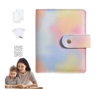 Kasmole Libro delle sfide del Risparmio con Buste,Raccoglitore A7 Macaron Color Cash Ripieno a Fogli mobili | Raccoglitore di Budget Impermeabile, Raccoglitore di Denaro alla Moda per Budget