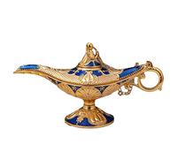 Kasmole Ornamento Lampada Genio - Decorazioni per lampade a Olio di Aladdin in Lega di Zinco,Ornamento Natalizio con Lampada Magica, Decorazione da Tavolo per Feste di Matrimonio a casa