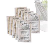 Kasmole Trapunta Preghiera Tascabile,10 Pezzi Forniture Spirituali Religiose Per Feste,Tessuto Con Poesia Pre-Stampata | Per Natale Camera Da Soggiorno Appartamento Compleanno Uffici