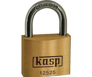 Kasp 125 Series Premium Brass Padlock 25mm Keyed Alike