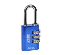 Kasp K10530BLUD Lucchetti a combinazione, alluminio, 30 mm, blu
