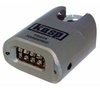 Kasp K11960XD Lucchetto a Combinazione, Grigio, closed shackle