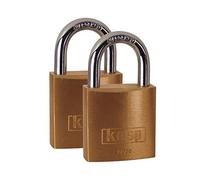 Kasp K12020D2 Lucchetto, pacco doppio ottone, 20 mm, serie 120 con la stessa chiusura, oro