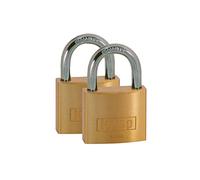 Kasp K12040D2 Lucchetto, pacco doppio ottone, 40 mm, serie 120 con la stessa chiusura, oro