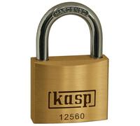 KASP, Lucchetto Messing Premium, 60 mm, chiusura su entrambe le staffe