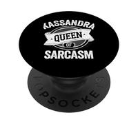 KASSANDRA Cute Queen Of Sarcasm KASSANDRA Name PopSockets PopGrip Adesivo