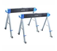 KASTFORCE Cavalletto pieghevole da 1000 kg, resistente supporto da tavolo per cantiere, con gambe pieghevoli, confezione doppia KF3005