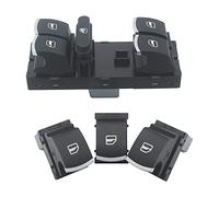 KASturbo Interruttore Alzacristalli Golf MK5 MK6, Pulsantiera Alzavetri per Jetta Polo Passat Caddy Touran 5ND959857 5K4959857