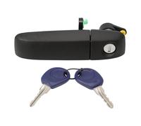 KASturbo Maniglia esterna sinistra con serratura per Panda 169, maniglia per porta esterna, sostituisce 735357271 735371236 350105011800, colore Nero