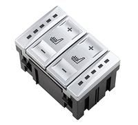 KASturbo Pulsante di Controllo Riscaldamento Sedile Compatibile con Galaxy MK3 S-MAX Mondeo MK4 6M2T19K314AC BS7T19K314AB argento