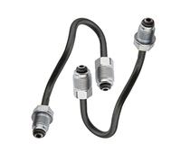 KASturbo - Set di 2 tubi freno posteriore di ricambio per Audi A3 VW Golf 4120001 4120002