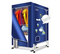 KASYDoFF Stendibiancheria portatile, 110 V-1600 W, 1600 W, stendibiancheria pieghevole a 3 livelli, asciugatrice portatile a risparmio energetico per appartamenti, interni, viaggi, camper