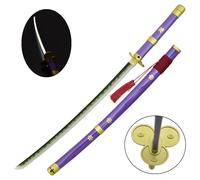 KATANA lama in bamboo Enma di Zoro One Piece CON ILLUMINAZIONE LED 103 cm
