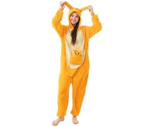 Katara 1744 - Costume Animale Pigiama intero Kigurumi Carnevale, Canguro - Taglia XL